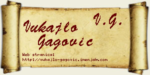 Vukajlo Gagović vizit kartica